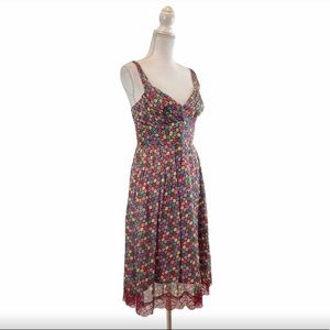 SHOSHANNA Polka Dot Multicolor Dress Sz 8